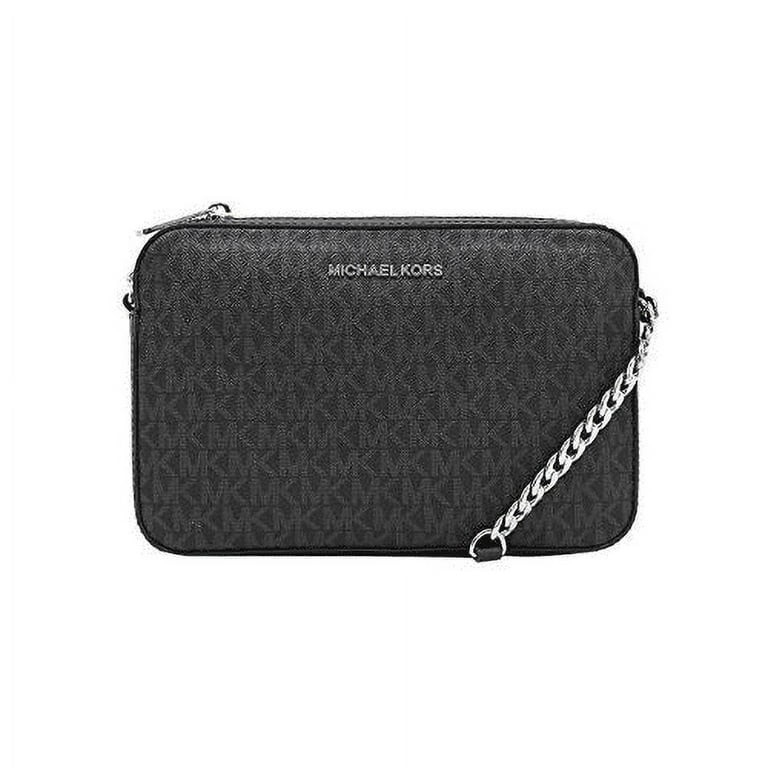 Michael Kors Jet Set Large East West Crossbody Black MK Signature | Walmart (US)
