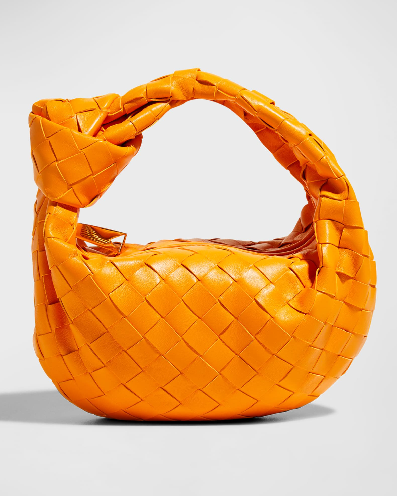 Bottega Veneta Jodie Mini Intrecciato Knot Hobo Bag | Neiman Marcus