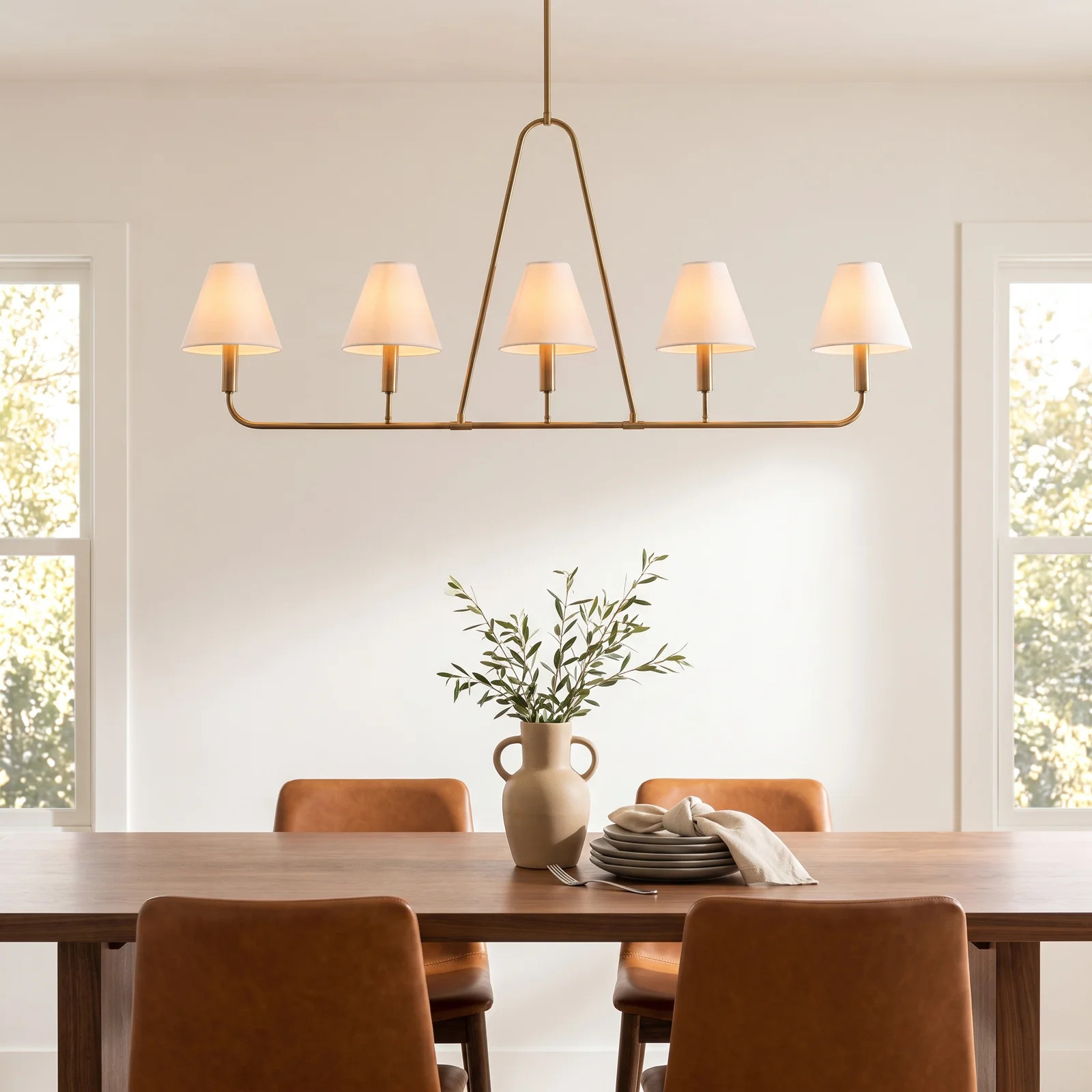 AllModern Lidia 5-Light 50"W Oversized Dimmable Linear Pendant | AllModern | AllModern