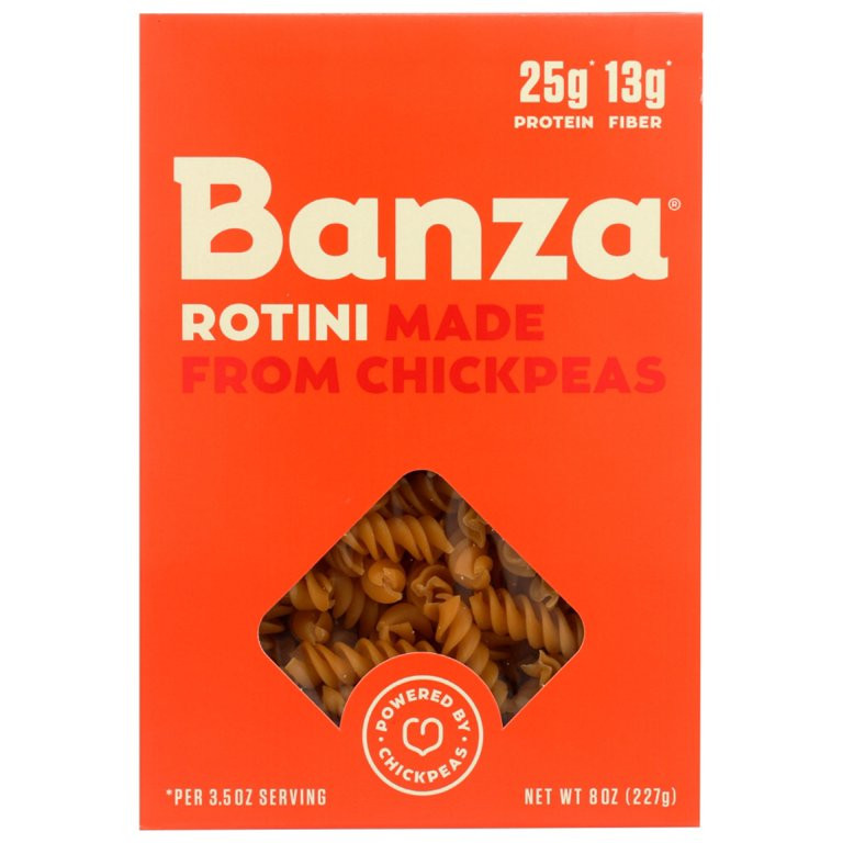 Banza Gluten Free Rotini Dry Pasta Made from Chickpeas, 8 oz | Walmart (US)