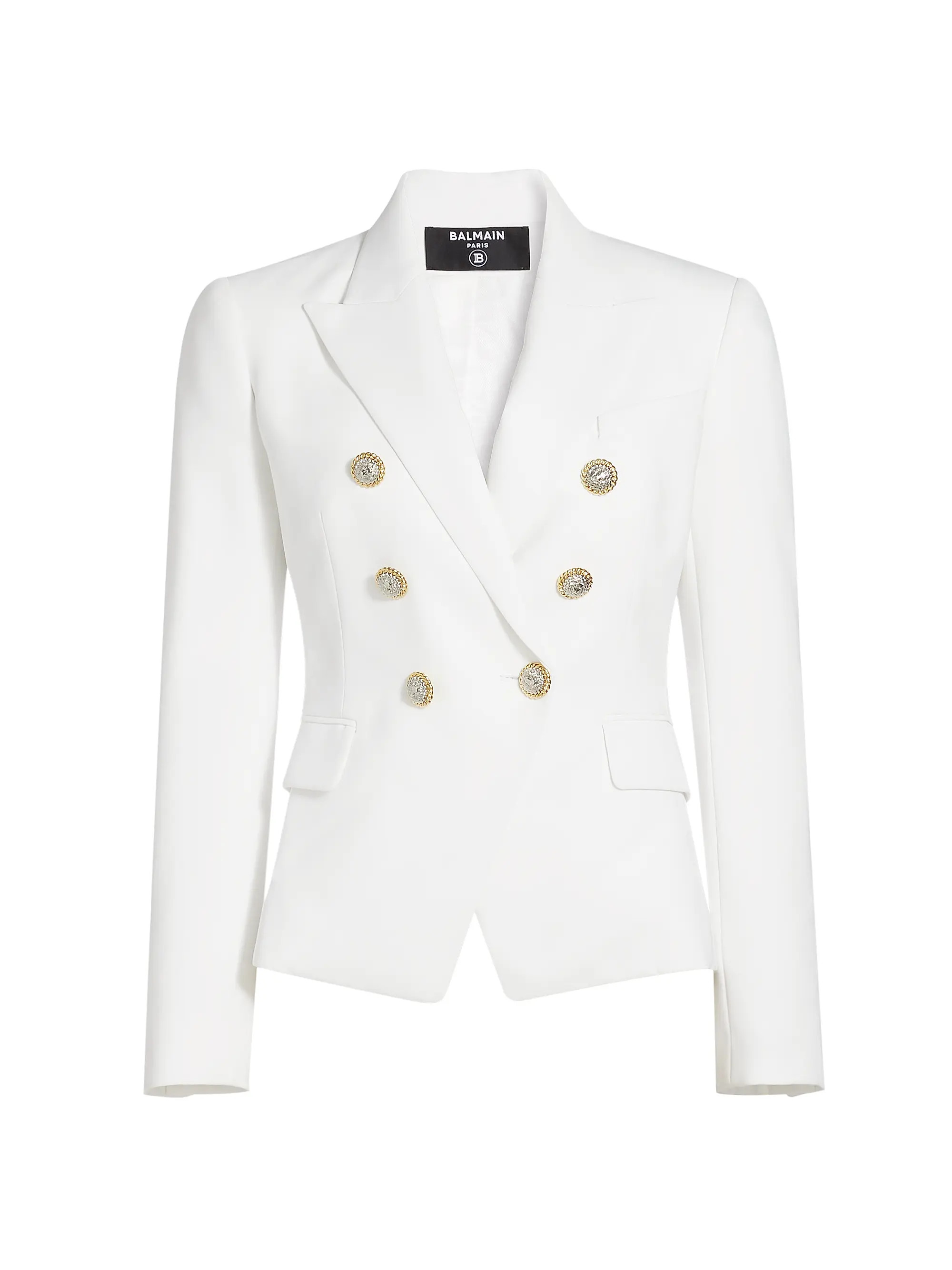 Crepe Double-Breasted Jacket | Saks Fifth Avenue