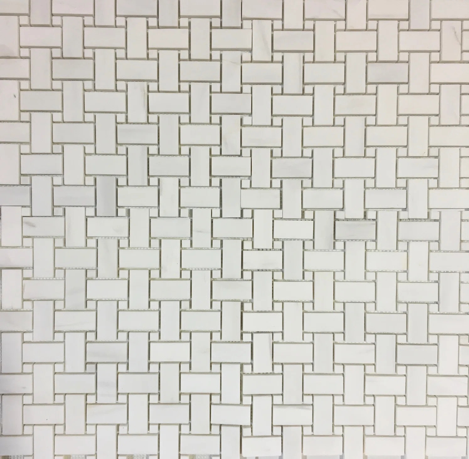 BASKET WEAVE BIANCO DOLOMITE W/ DOLOMITE HONED | Wayfair North America