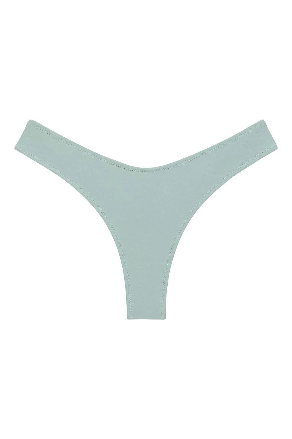Powder Blue Added Coverage Lulu (Zig-Zag Stitch) Bikini Bottom | Montce