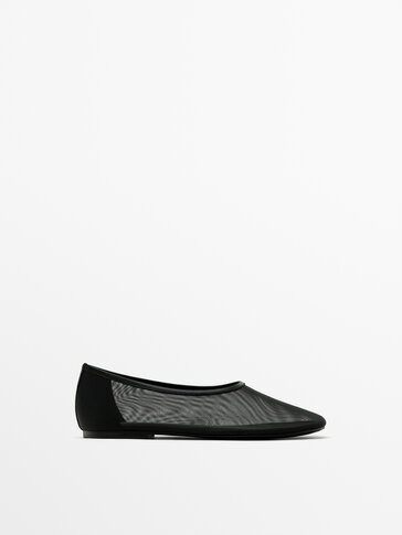 Mesh ballet flats - Massimo Dutti | Massimo Dutti US