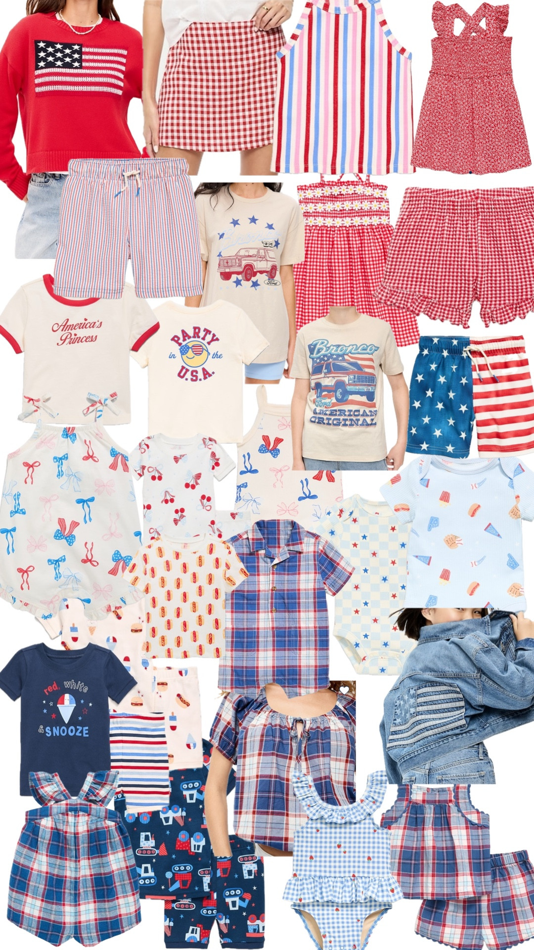 Fourth of July fits for the fam! 
#fourthofjuly #4thofjuly #redwhiteandblue

#LTKSeasonal #LTKKids #LTKBaby