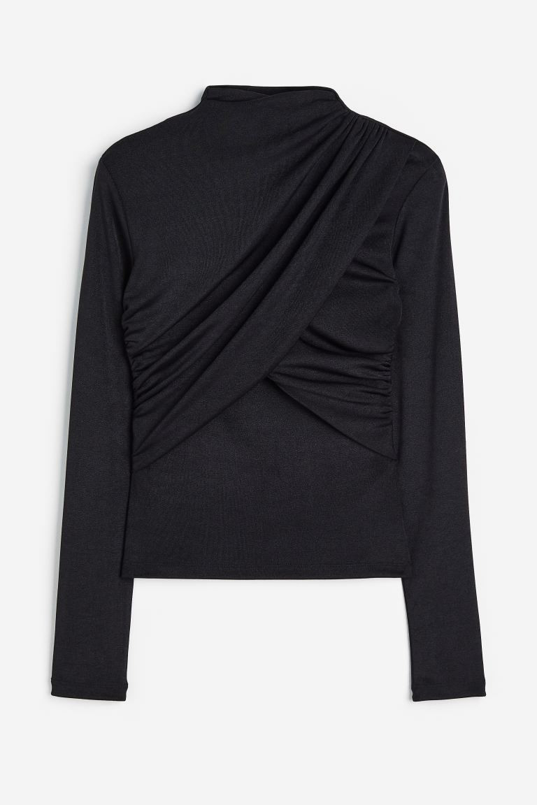 Draped turtleneck top | H&M (UK, MY, IN, SG, PH, TW, HK)