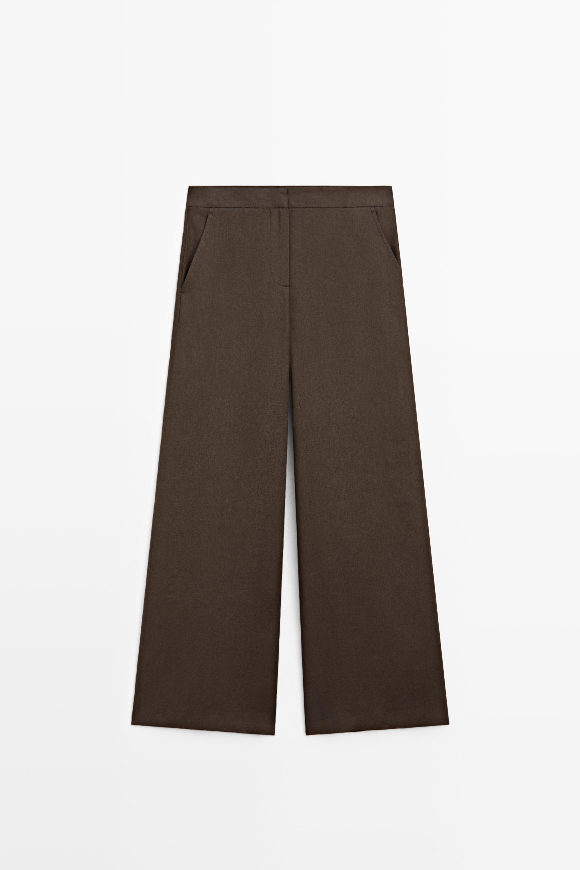 NEW VIEW LOOK
Flowing linen trousers

 £99.95  Colour:  Brown  Add to basket | Massimo Dutti UK