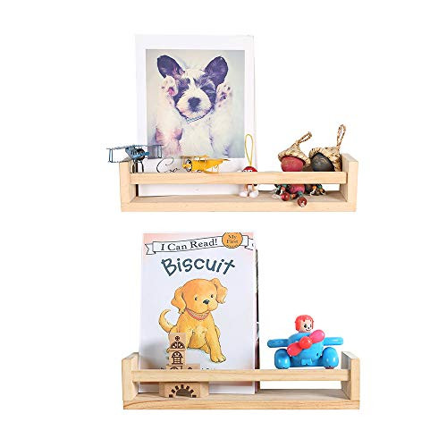 Wood Floating Nursery Shelves- Set Of 2 | Amazon (US)