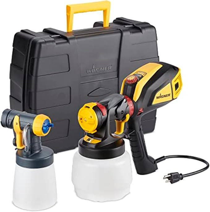 Wagner Spraytech 02419307 FLEXiO 595 Handheld HVLP Paint Sprayer, Sprays Most Unthinned Latex, In... | Amazon (US)