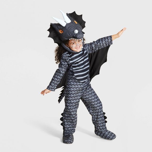 Toddler Dark Dragon Halloween Costume Jumpsuit with Accessories - Hyde & EEK! Boutique™ | Target