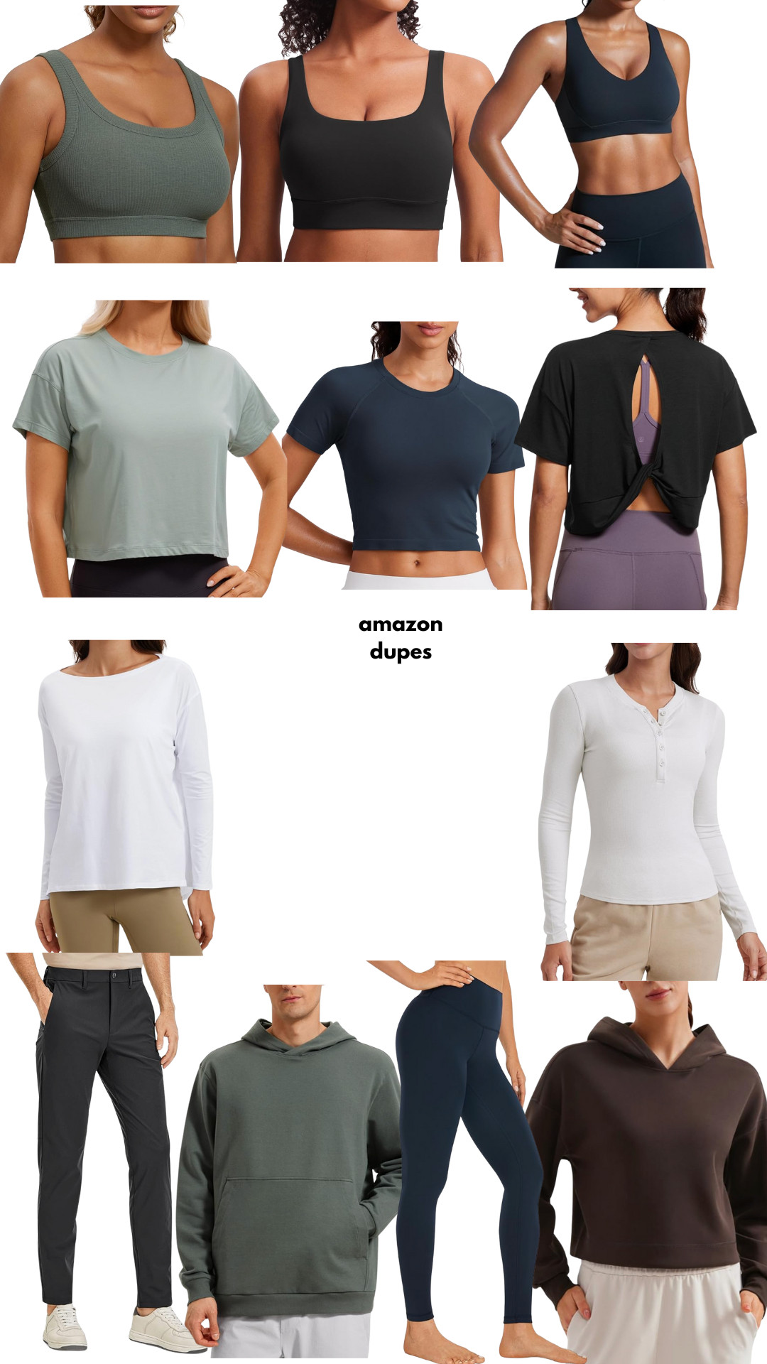 The amazon dupes you have to try! The brand crz yoga has some really great stuff for working out at a super reasonable price.  

 #LTKFindsUnder50 #LTKFitness #LTKMens