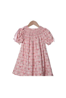 Smocked Heirloom Fall Plaid Corduroy Dress | The Smocked Flamingo