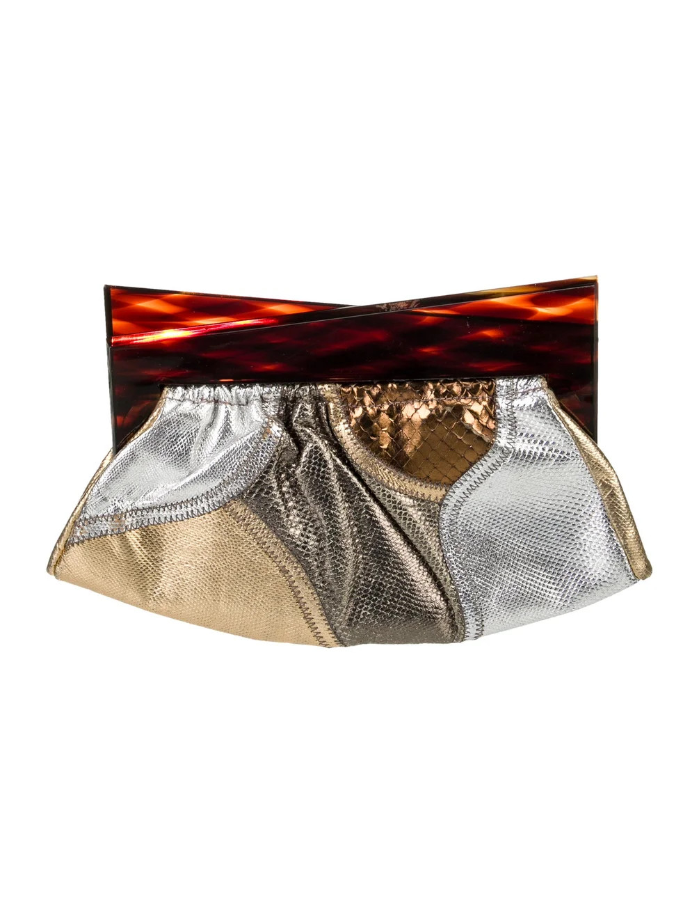 Embossed Leather Clutch | The RealReal