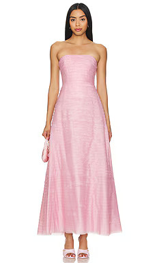 Aje Soundscape Maxi Dress in Chalk Pink from Revolve.com | Revolve Clothing (Global)