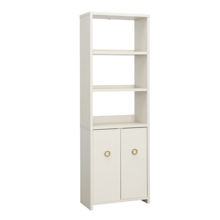 Sauder Grand Coast Engineered Wood Bookcase in Dove Linen/Off White Finish | Walmart (US)