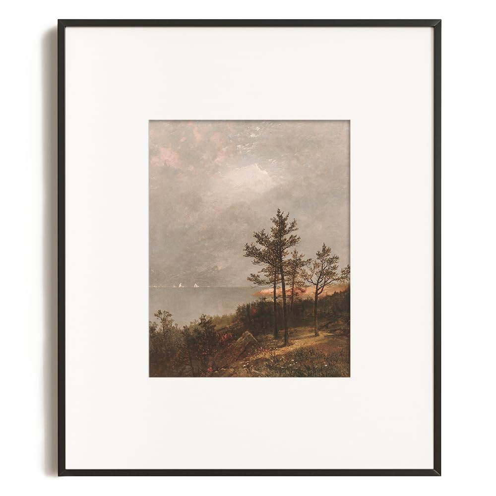 Rustic Farmhouse Wall Art Decor - Autumn Forest Birch Ocean Seaside - 11x14 - Boho Art Deco Lands... | Amazon (US)