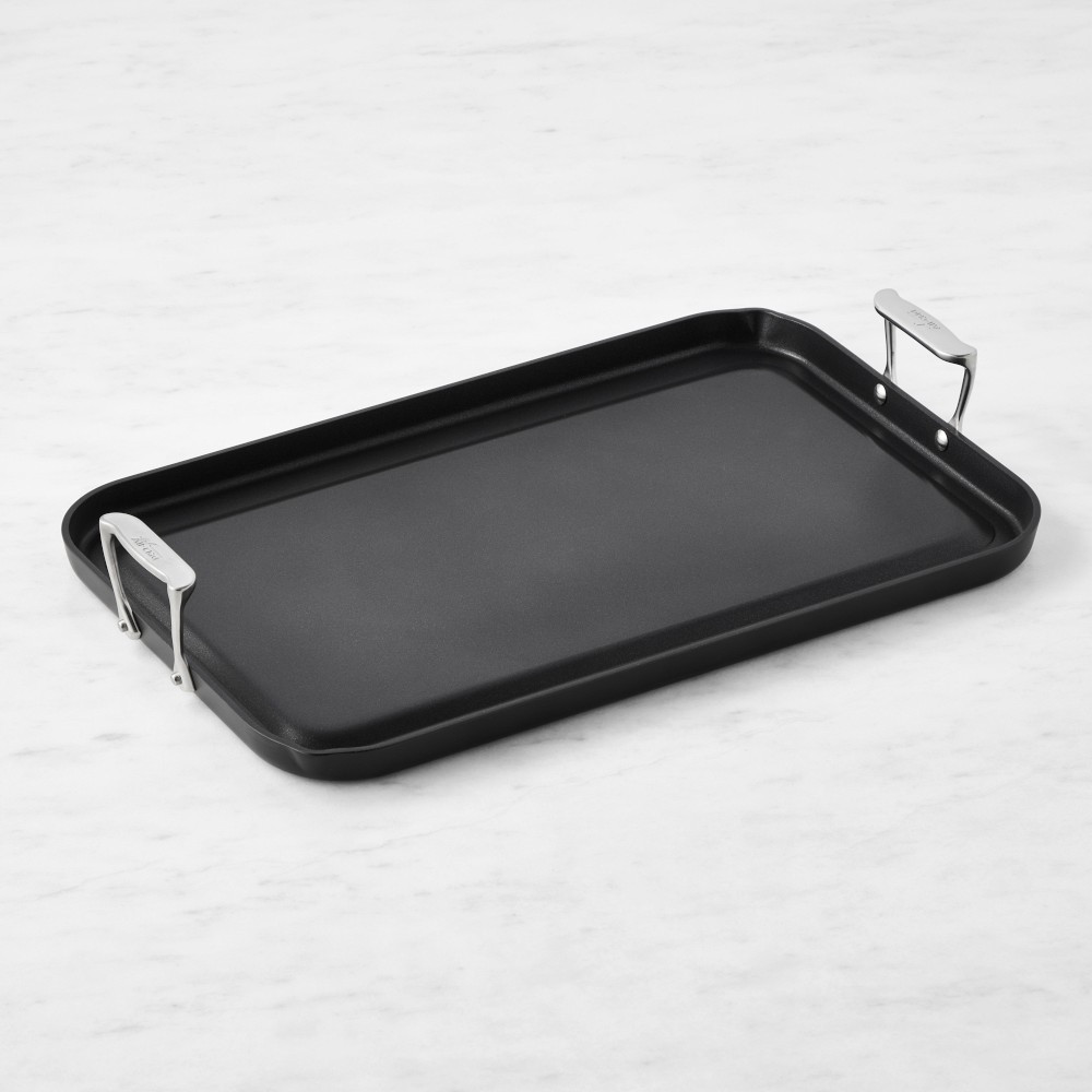 All-Clad HA1 Expert Hard Anodized Nonstick Double Burner Griddle, 13" x 20" | Williams-Sonoma