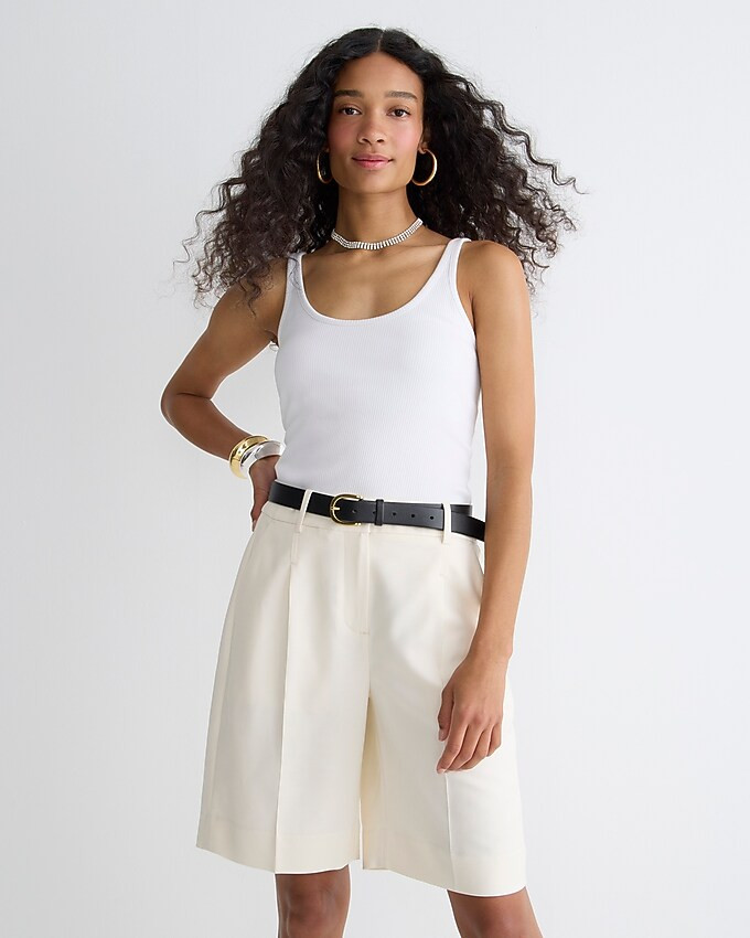 Vintage rib shelf-bra tank top | J. Crew US