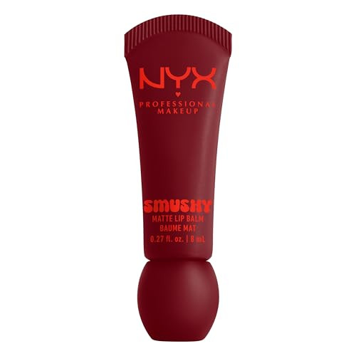 NYX PROFESSIONAL MAKEUP Smushy Matte Lip Balm, Tinted Lip Moisturizer with Soft, Matte Finish - Swipe 2 Smooth (Cherry Cola Brown) | Amazon (US)