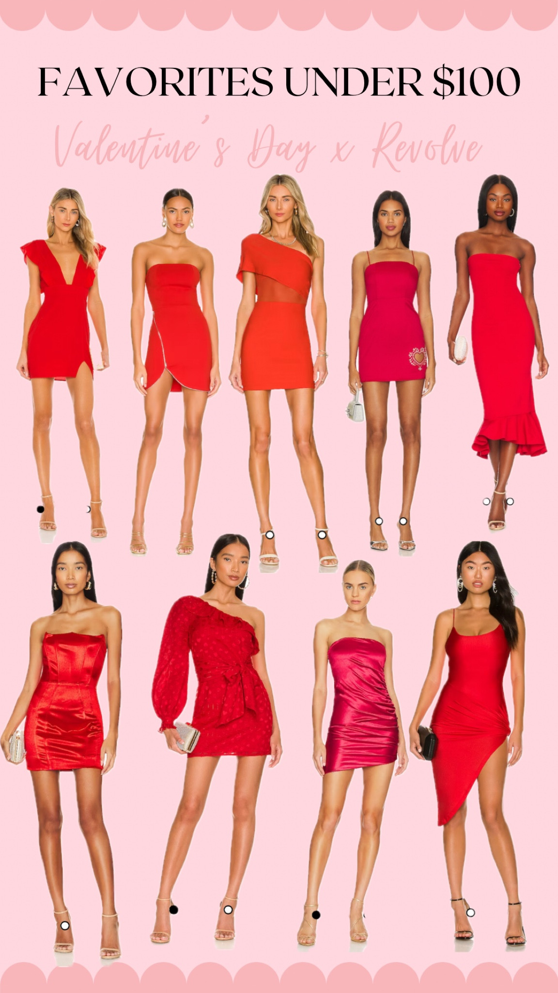 Revolve Valentine’s Day Lookbook!!💋🌹👠❤️ I’m SO excited for Valentine’s Day now that I finally have someone to share it with!🥰 BUTTT I will still absolutely be having a Galentine’s celebration with my girls! I love all of these red dresses and they’re ALLL under $100!

#LTKwedding #LTKfindsunder100 #LTKfindsunder50