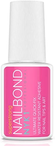 Super Strong Nail Glue For Acrylic Nails, Nail Tips and Press On Nails (8ml) NYK1 Nail Bond Brush... | Amazon (US)
