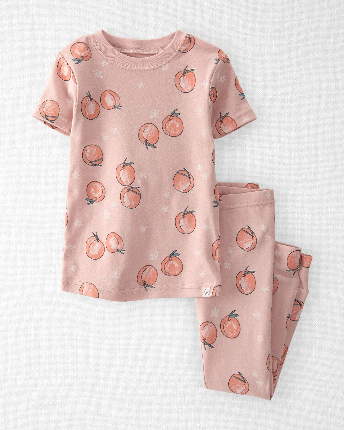 Toddler Organic Cotton Pajamas in Peach Print - Little Planet | Carter's | Carter's Inc