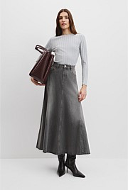 Wide Rib Long Sleeve T-Shirt | Country Road