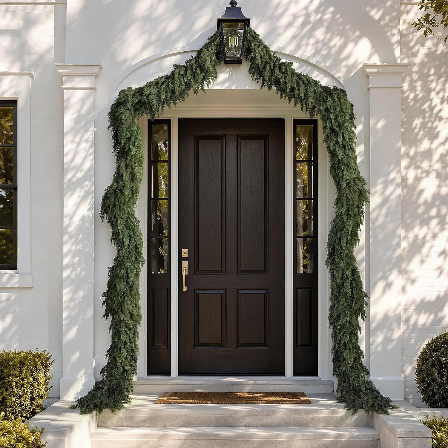 4PCS 6FT Christmas Cedar Garlands Real Touch Soft Greenery Pine Decorations | Amazon (US)