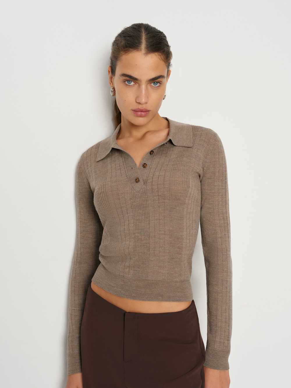 Hermia Regenerative Merino Polo | Reformation (Global)