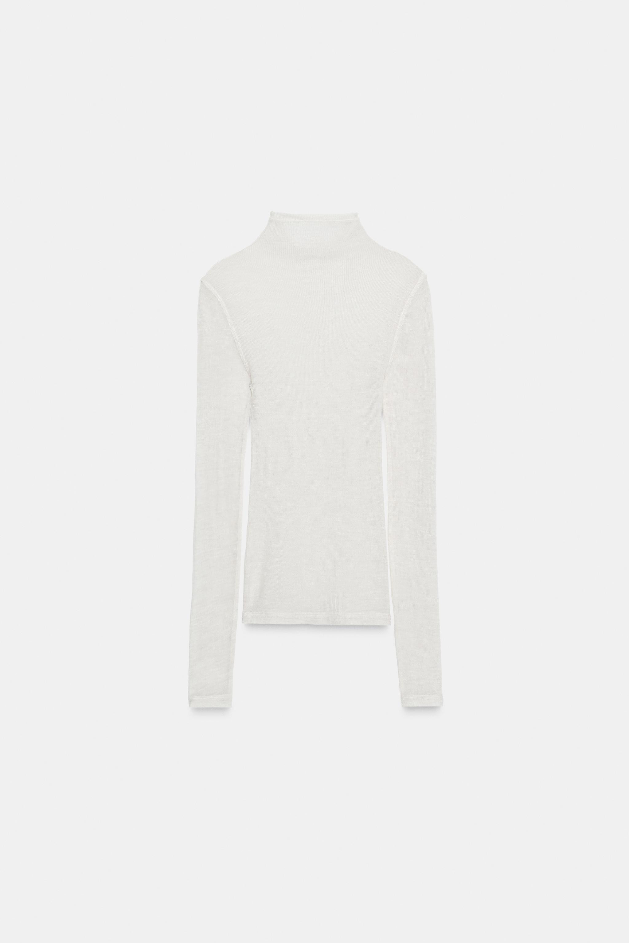 100% WOOL T-SHIRT | Zara UK