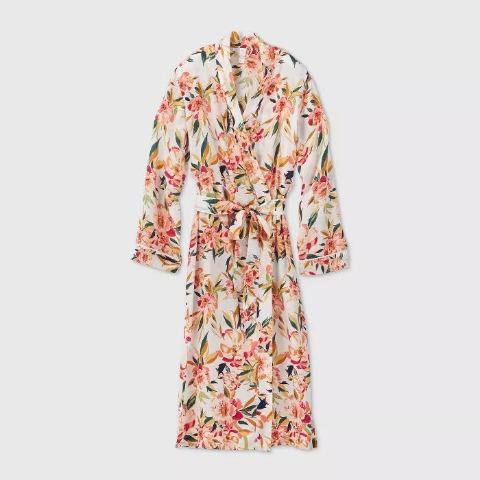 Women's Floral Print Simply Cool Robe - Stars Above™ Cream | Target