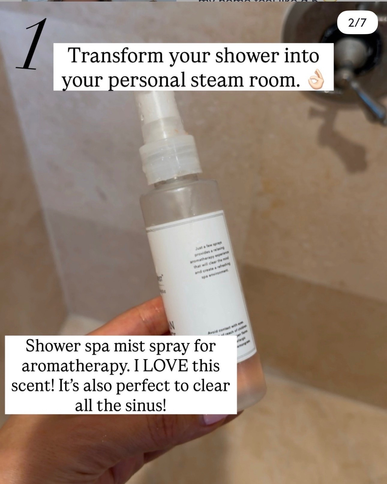 Shower spa mist spray for aromatherapy. I LOVE this scent! It's also perfect to clear all the sinus!
Transform your shower into your personal steam room.

#LTKU #LTKHome #LTKBeauty