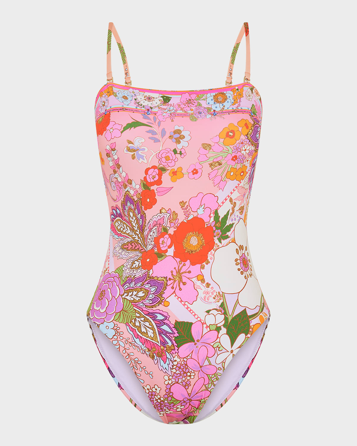 Clever Clogs Bandeau One-Piece Swimsuit | Neiman Marcus