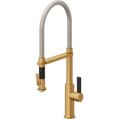 Corsano Contemporary Culinary Pull-Out Kitchen Faucet with Squeeze Sprayer and BFB Series Handle | Wayfair North America