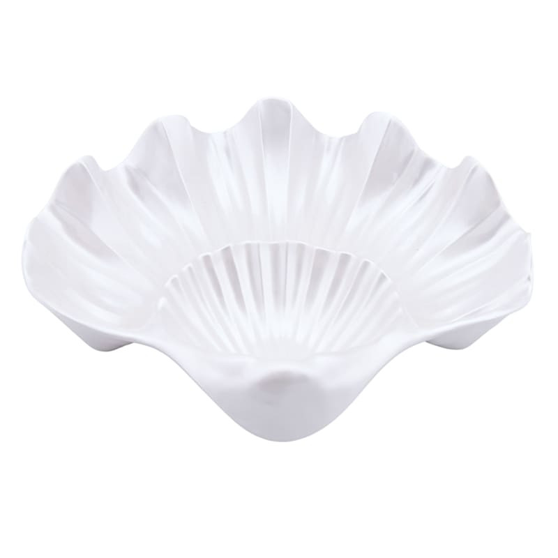 White Seashell Chip & Dip Tray, 13" | At Home