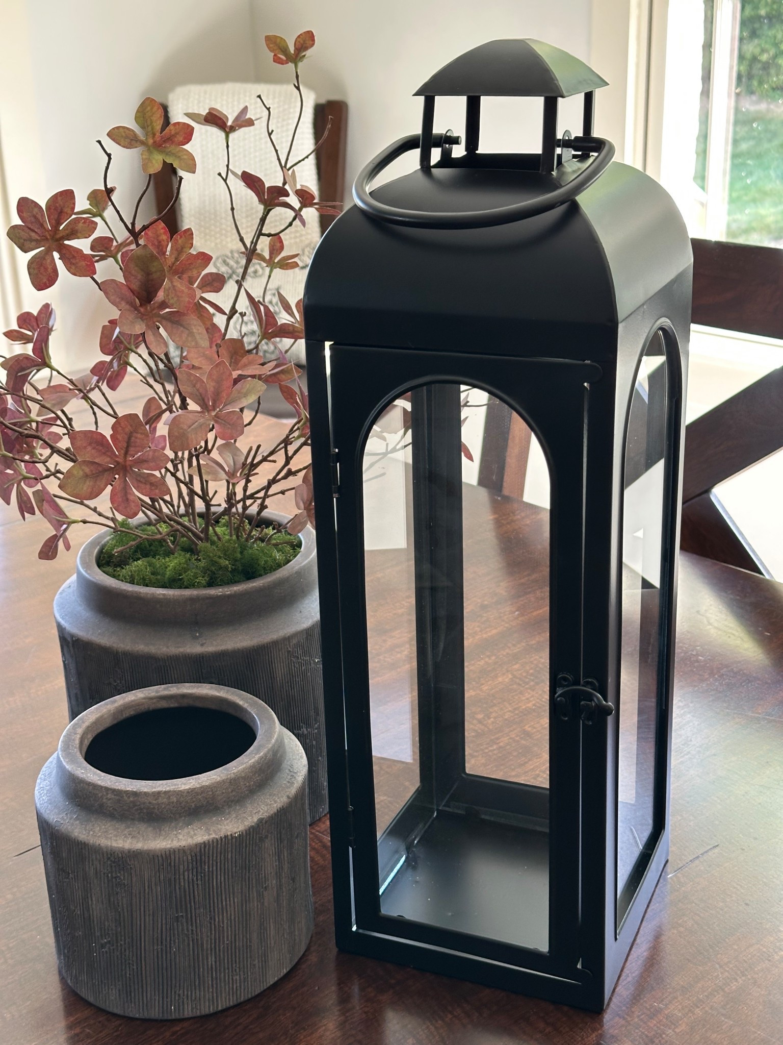 Love this Better Homes & Gardens Black Metal Lantern Candle Holder, 20", Large for Fall Decor!
Also check out these cute planters and fall stems🤍

#lanterncandleholder
#bhgfall
#walmartfind
#seasonaldecor
#frontporchdecor

#LTKHome #LTKSaleAlert #LTKSeasonal