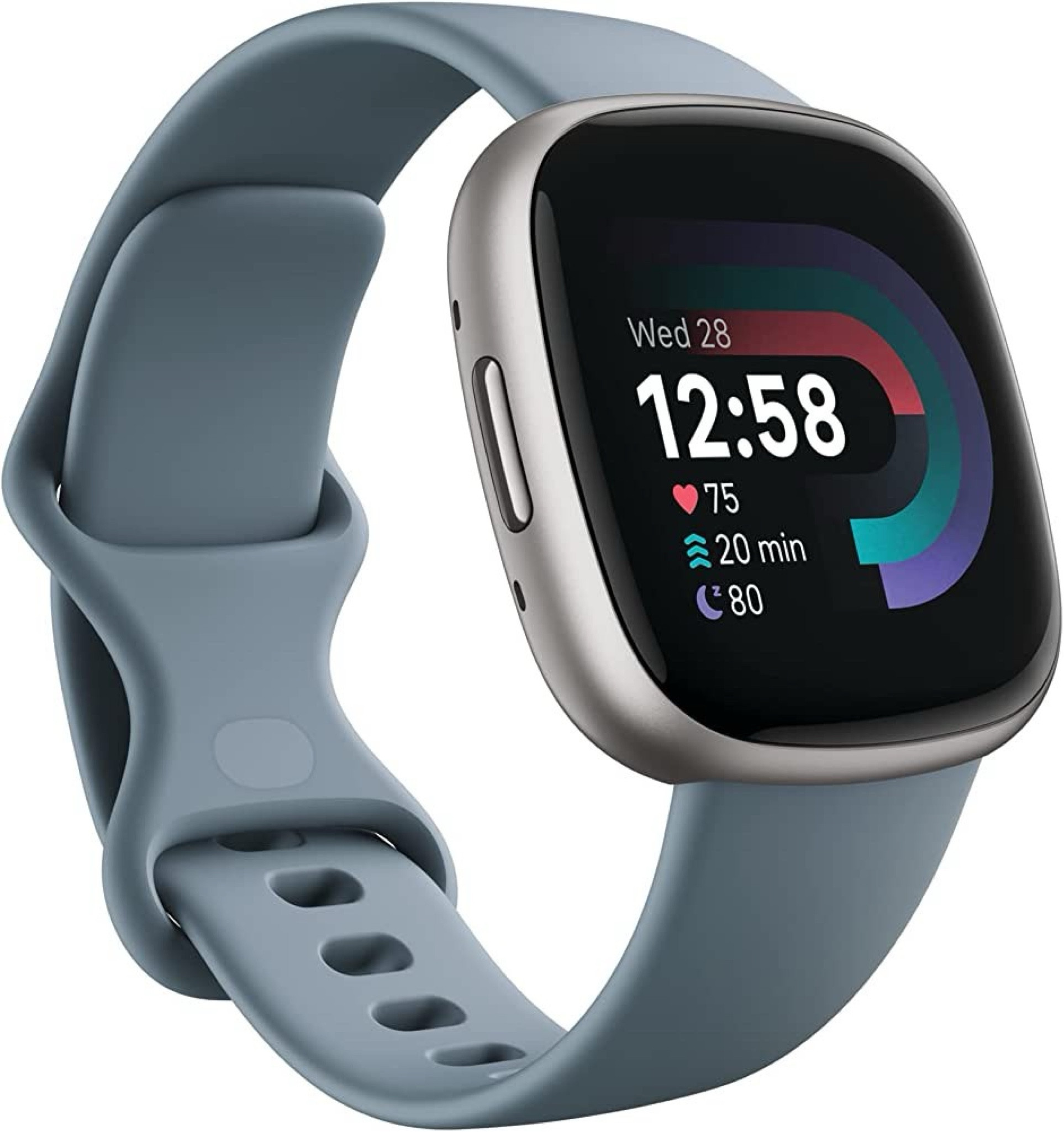 Fitbit Versa 4 Fitness Smartwatch with Daily Readiness, GPS, 24/7 Heart Rate, 40+ Exercise Modes, Sleep Tracking and more, Waterfall Blue/Platinum, One Size

#LTKCyberWeek #LTKGiftGuide #LTKSaleAlert