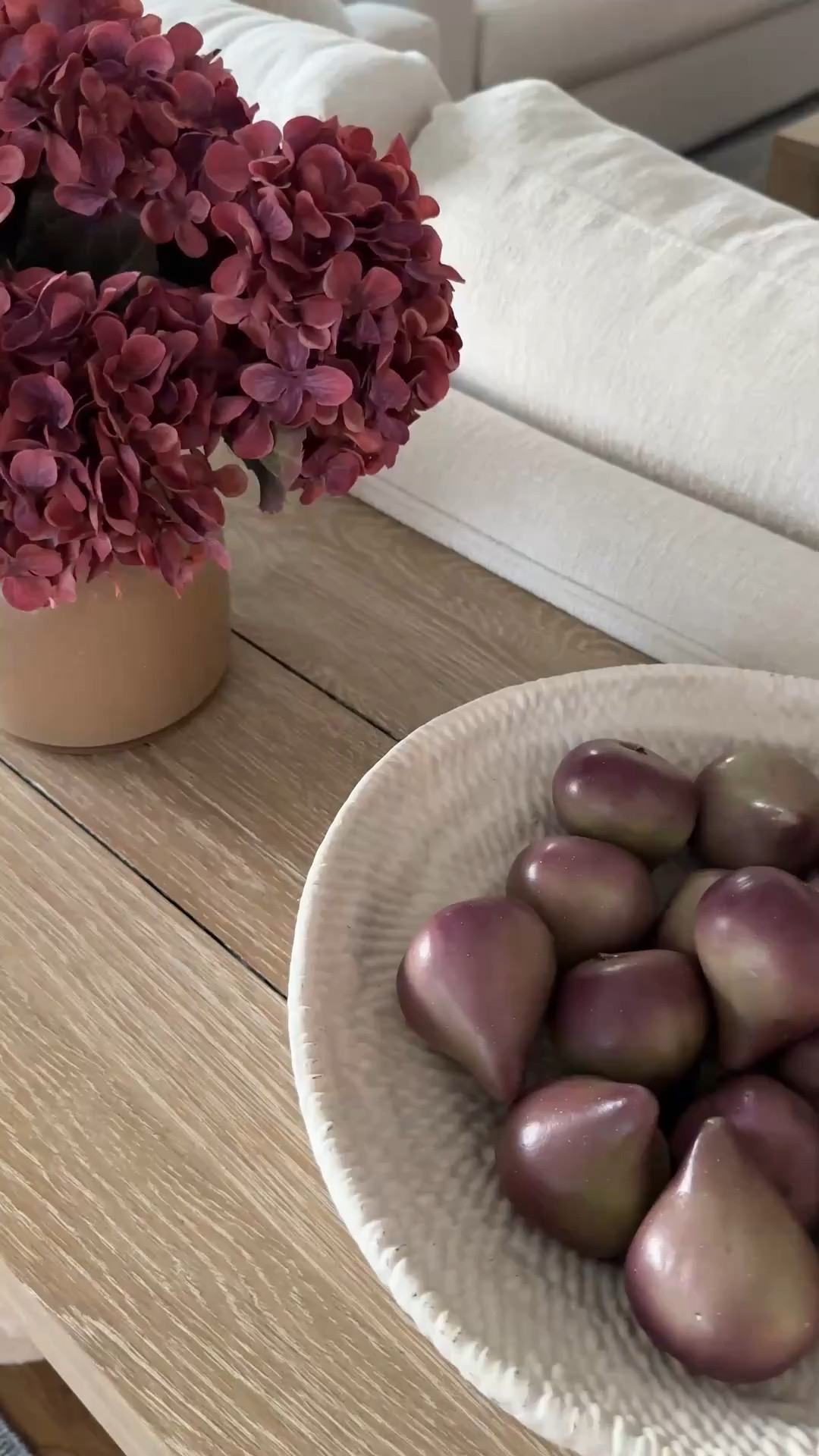 Simple fall decor idea perfect for a console table, centerpiece, or kitchen counter. Artificial pears in a basket! Easy as that!

#LTKHome #LTKSeasonal