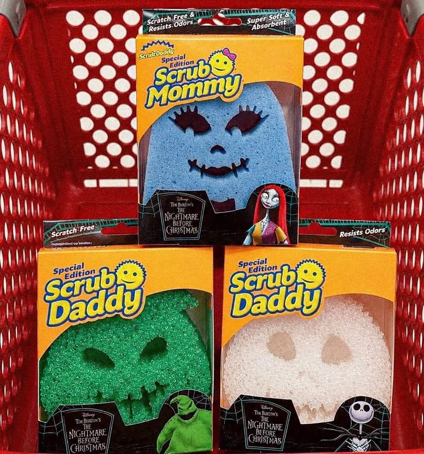 These Nightmare Before Christmas Scrub Daddy and Scrub Mommy sponges are TOO GOOD! 🎃🖤 Sally, Jack AND Oogie Boogie?! I need the whole set!

#Target #TargetFinds #ScrubDaddy #NightmareBeforeChristmas #HalloweenFinds
