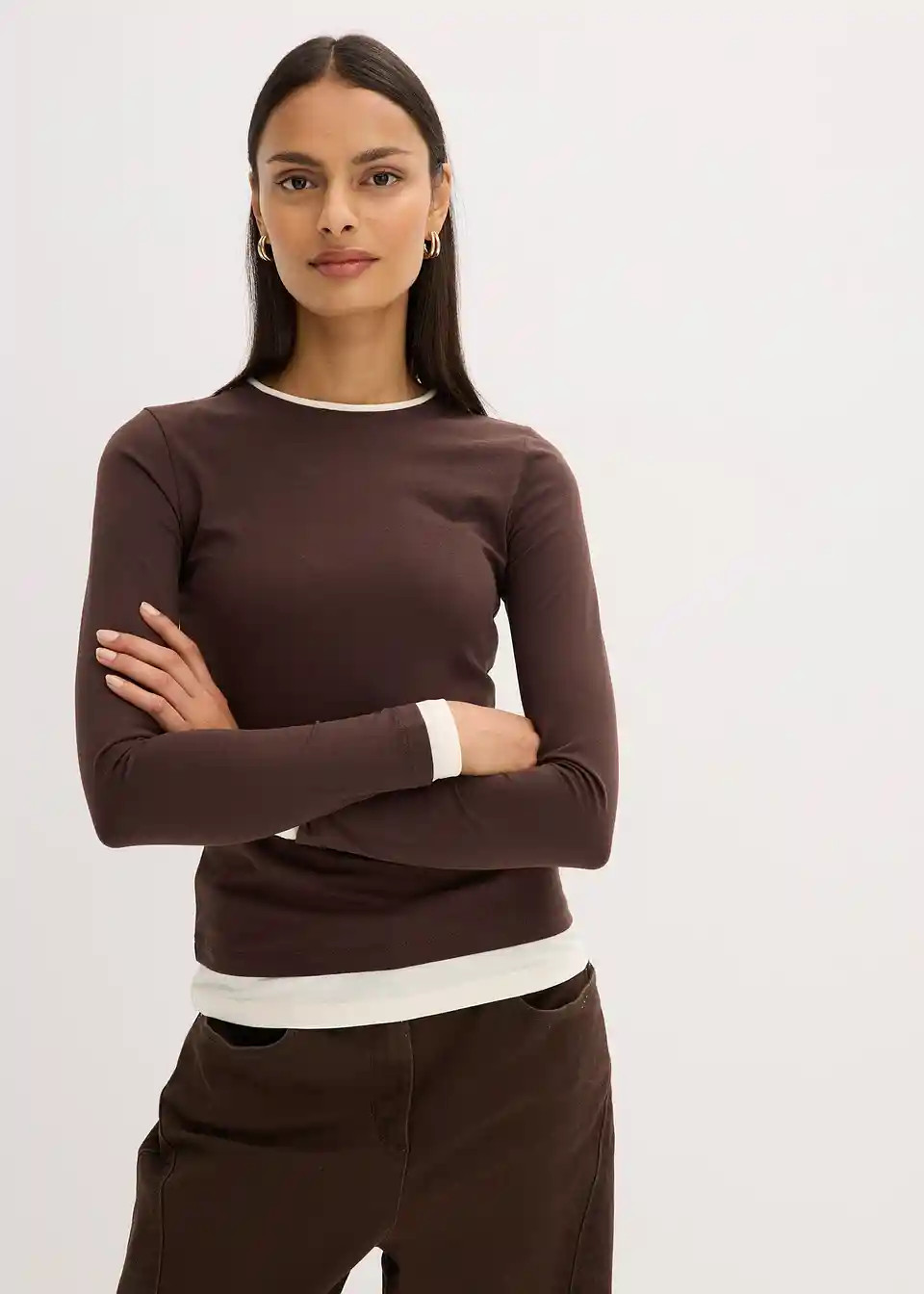 Langarmshirt aus Baumwollmix | Bonprix DE