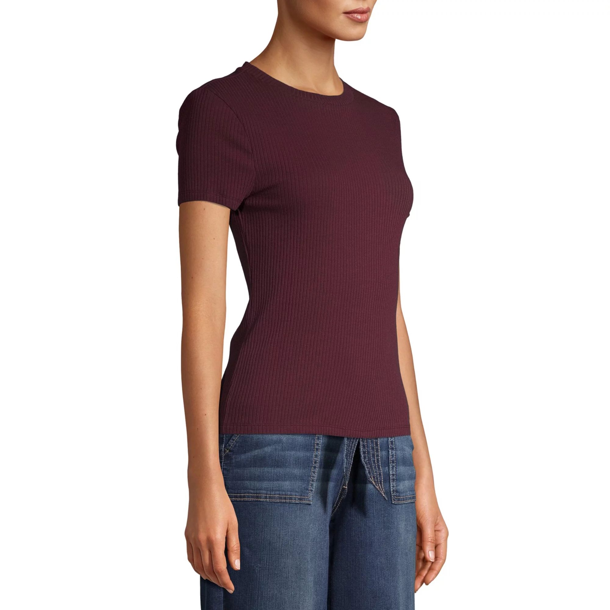 No Boundaries Juniors' Short Sleeve Ringer T-Shirt, 2-Pack | Walmart (US)