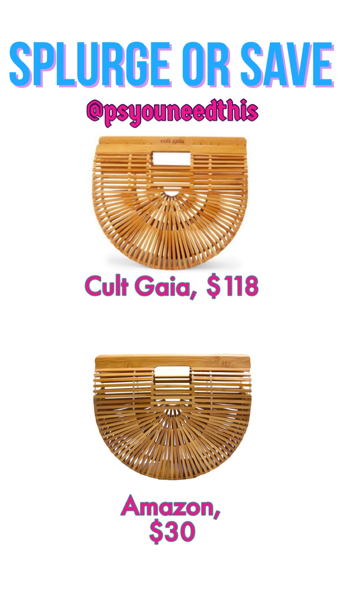 Cult Gaia dupe bag on Amazon - same look for $100 less!

#LTKFind #LTKunder50 #LTKstyletip
