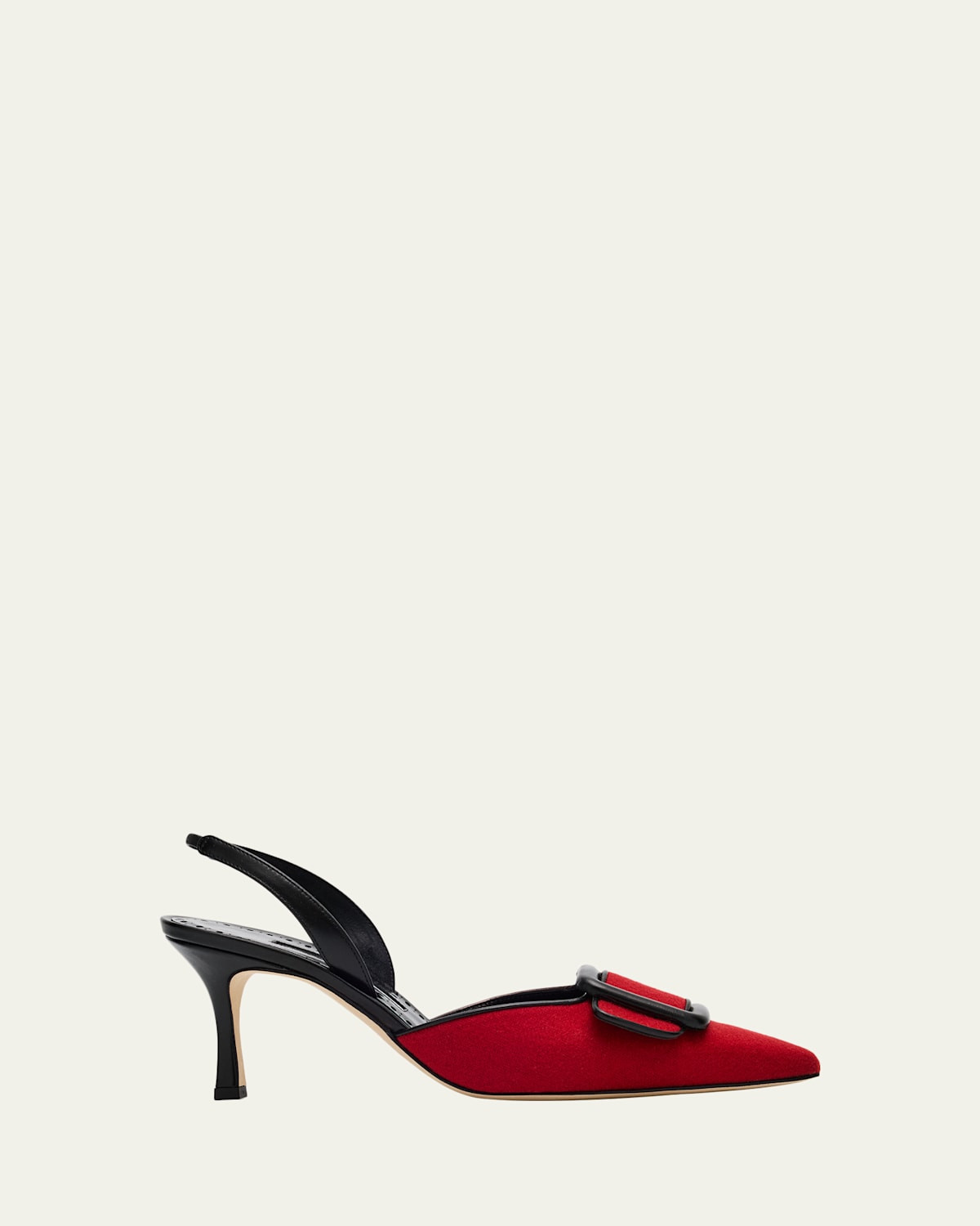 Mayslibi Wool Buckle Slingback Pumps | Bergdorf Goodman