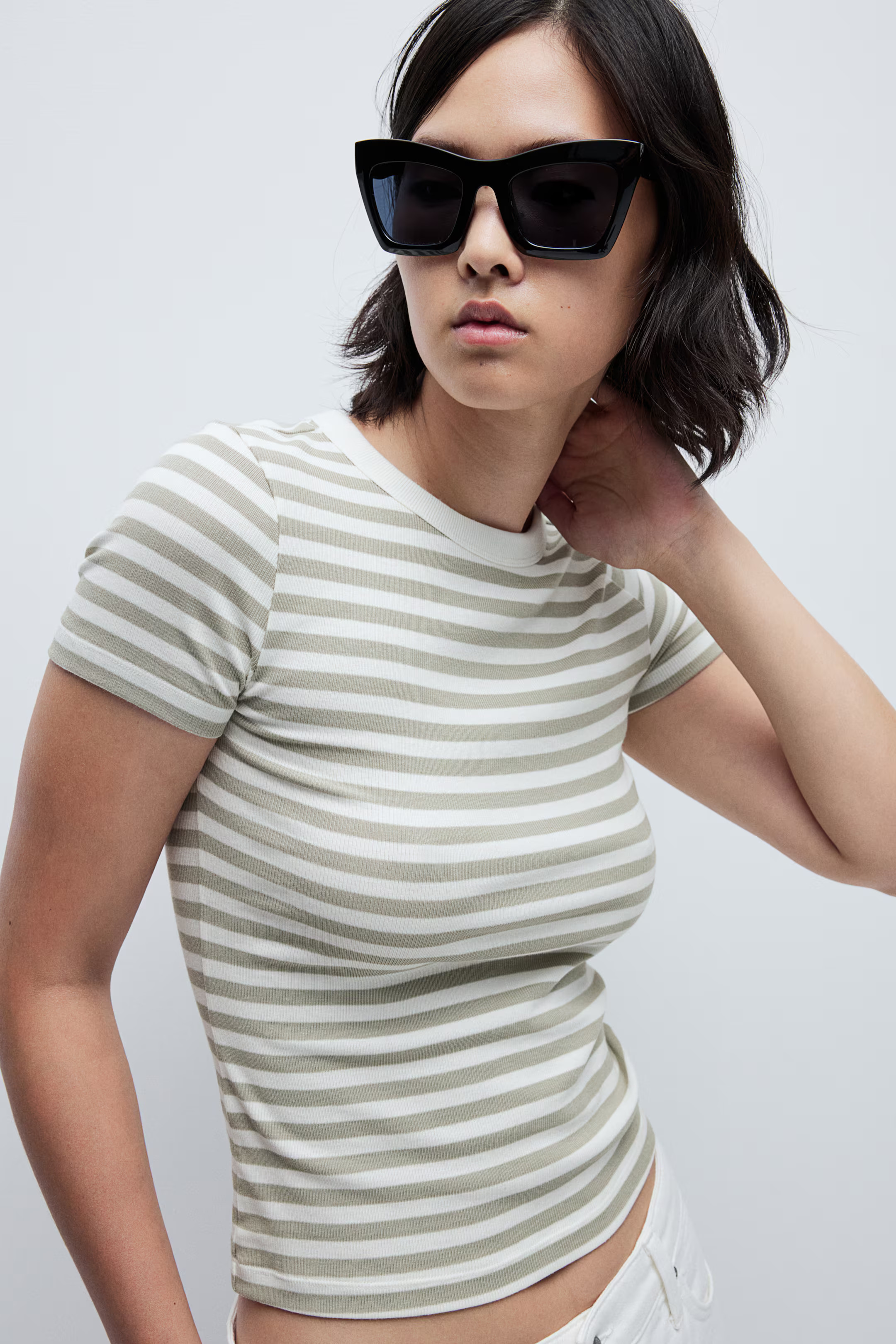 Ribbed T-shirt | H&M (US + CA)