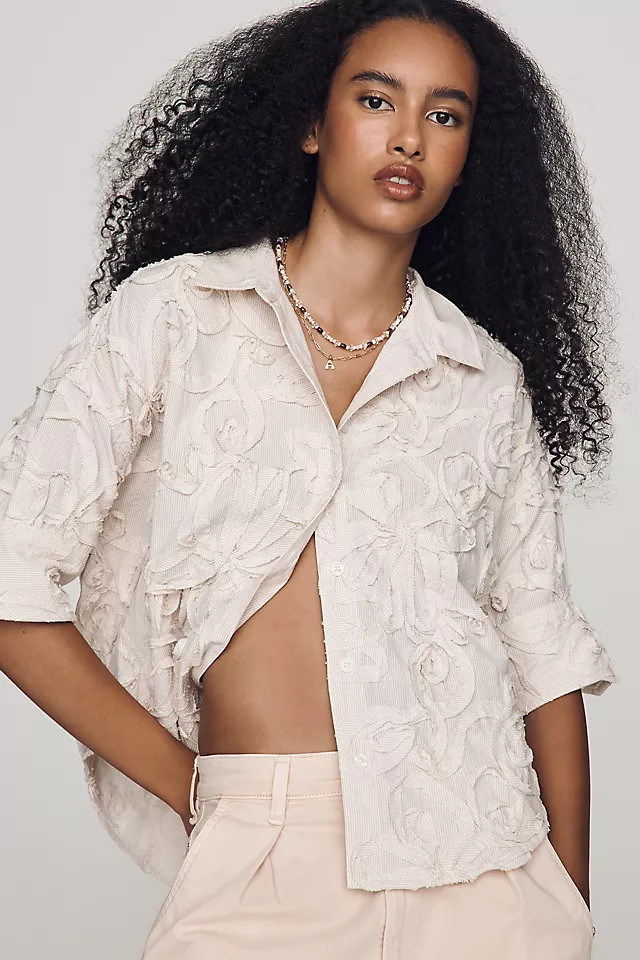 Mabel Boxy Oxford Shirt Top | Anthropologie (US)