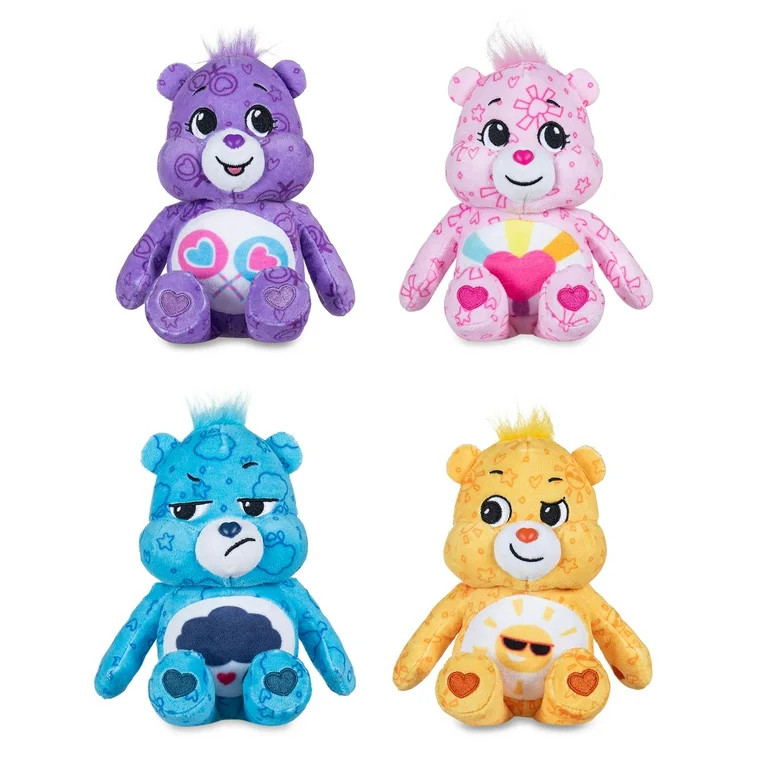 Care Bears 8 Inch Plush 4-Pack Treasure Box Wave 2 - Soft Huggable Material! For Kids 4 Years and... | Walmart (US)