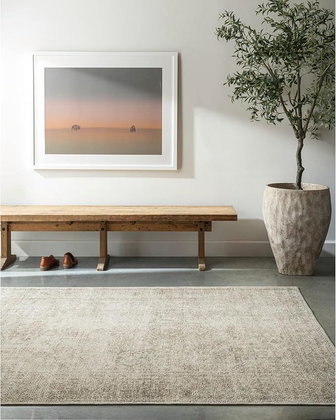 Becki Owens x Surya Margot Medallion Area Rug , 7'10" x 10', Olive | Amazon (US)