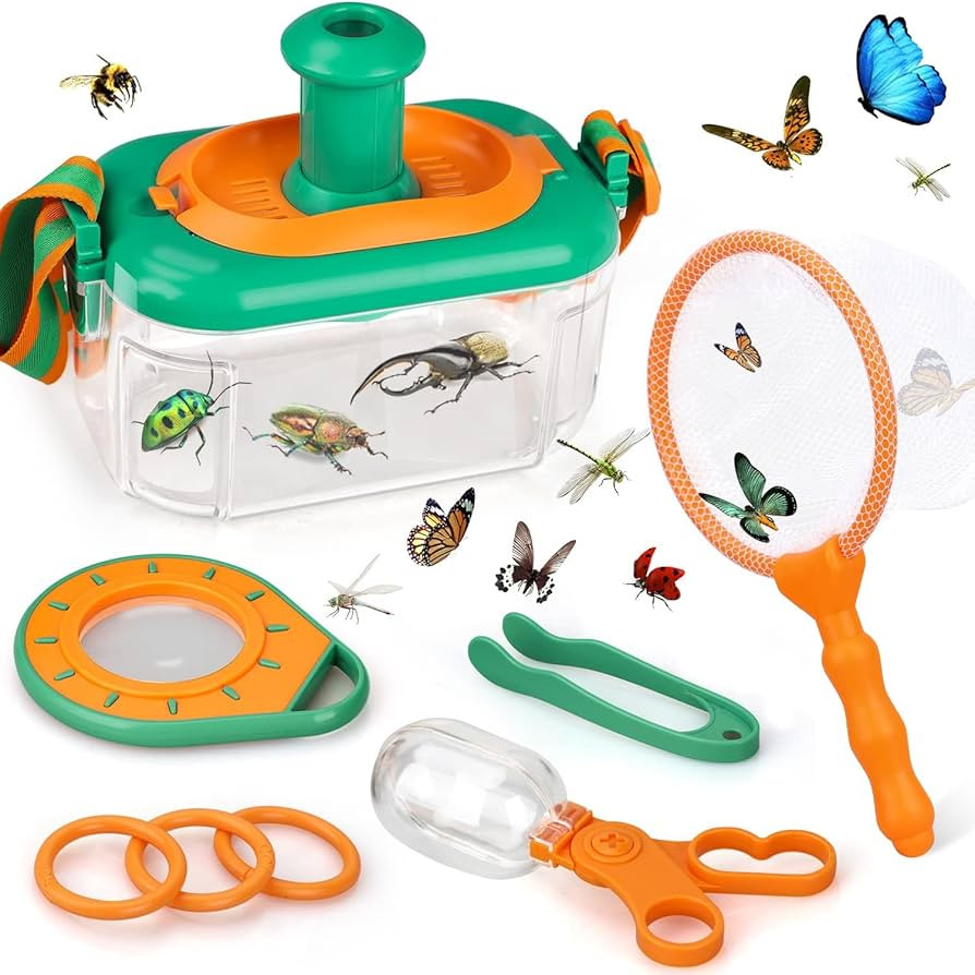 TOY Life Bug Catcher Kit for Kids Bug Catching Kit with Butterfly Net,Bug Net,Critter Keeper,Butt... | Amazon (US)