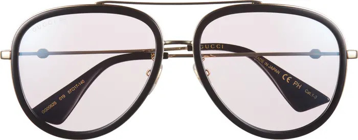 57mm Aviator Sunglasses | Nordstrom Rack