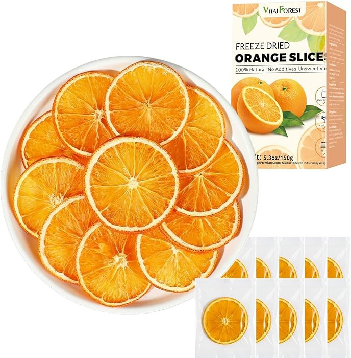 Dried Orange Slices for Cocktails– 5.29oz Dehydrated Orange Slices, 6g 7cm Large Center-Cut Dri... | Amazon (US)